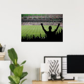 Soccer Fans Stadium Poster (Thuiskantoor)