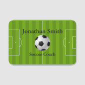 Soccer Field Ball Design Name Tag (Voorkant)