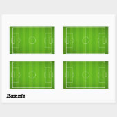 Soccer field Football Rechthoekige Sticker (Vel)