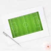 Soccer field Football Rechthoekige Sticker (Envelop)