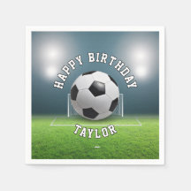 Soccer Field Football Sports Happy Birthday