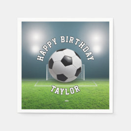 Soccer Field Football Sports Happy Birthday Servet
