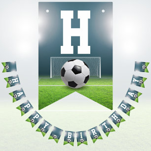 Soccer Field Football Sports Happy Birthday Vlaggetjes