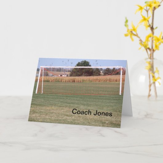 SOCCER FIELD NOTECARDS KAART (Gele Bloem)