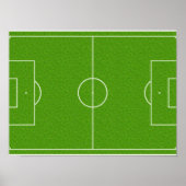 Soccer Field Pattern op Grass Poster (Voorkant)