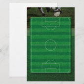 Soccer Field Stationery Briefpapier (Voorkant / Achterkant)