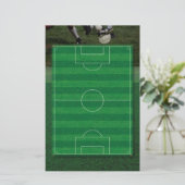 Soccer Field Stationery Briefpapier (Staand voorkant)
