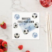 Soccer First Year Down Birthday Party Servet (Insitu)