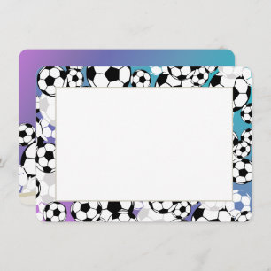 Soccer Flat Card Hartelijk dank Kaart