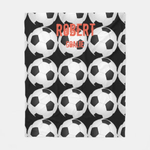 Soccer Fleece Blanket Sports Player Fans Athletles