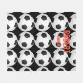 Soccer Fleece Blanket Sports Player Fans Athletles (Voorkant (Horizontaal))
