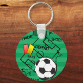 Soccer Football Attack Goal Sleutelhanger (Voorkant)