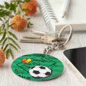 Soccer Football Attack Goal Sleutelhanger (Zijkant)