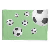 Soccer Football Balls Green Kinder Boy Kussensloop (Achterkant)