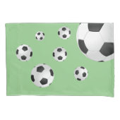 Soccer Football Balls Green Kinder Boy Kussensloop (Voorkant)