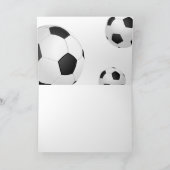 Soccer Football Balls Sports Happy Birthday Kinder Kaart (Binnen)