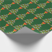 Soccer Football Christmas Tree Cadeaupapier (Hoek)
