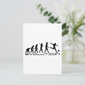 Soccer Football Futbol Sport Evolution Art Briefkaart (Staand voorkant)