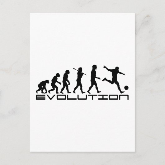 Soccer Football Futbol Sport Evolution Art Briefkaart (Voorkant)