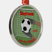 Soccer Football Goalie Persoonlijk Ornament (Rechts)