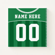  Soccer Football Green Jersey Notitieboek