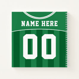 Soccer Football Green Jersey Notitieboek