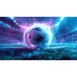 Soccer Football in stadium arena extreme weather Bedrukte Rugzak