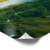 Soccer Football in white Perfect Poster (Hoek)