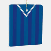 Soccer Football Jersey Name & Number Sjabloon Keramisch Ornament (Rechts)