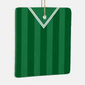 Soccer Football Jersey Name & Number Sjabloon Keramisch Ornament (Rechts)