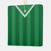 Soccer Football Jersey Name & Number Sjabloon Keramisch Ornament (Links)