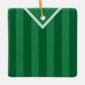 Soccer Football Jersey Name & Number Sjabloon Keramisch Ornament (Voorkant)