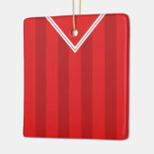 Soccer Football Jersey Name & Number Sjabloon Keramisch Ornament (Links)