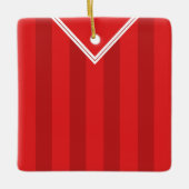 Soccer Football Jersey Name & Number Sjabloon Keramisch Ornament (Voorkant)