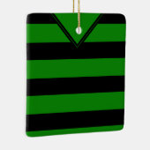 Soccer Football Jersey Sjabloon Ornament, Black Keramisch Ornament (Rechts)