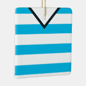 Soccer Football Jersey Sjabloon Ornament Blue (Rechts)