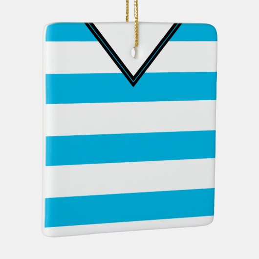 Soccer Football Jersey Sjabloon Ornament Blue (Rechts)