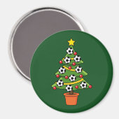 Soccer Football kerstboom Magneet (Voorkant / Achterkant)