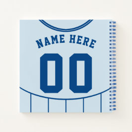 Soccer Football Light Blue Jersey Notitieboek
