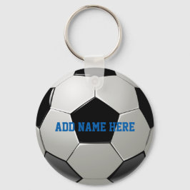 Soccer Football Name Gepersonaliseerd Sleutelhanger
