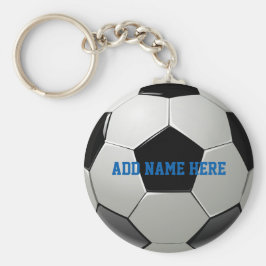 Soccer Football Name Gepersonaliseerd Sleutelhanger
