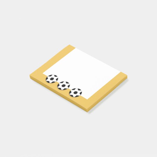 Soccer football PERSONALIZE Post-it® Notes (Schuin)