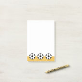 Soccer football PERSONALIZE Post-it® Notes (Op bureau)