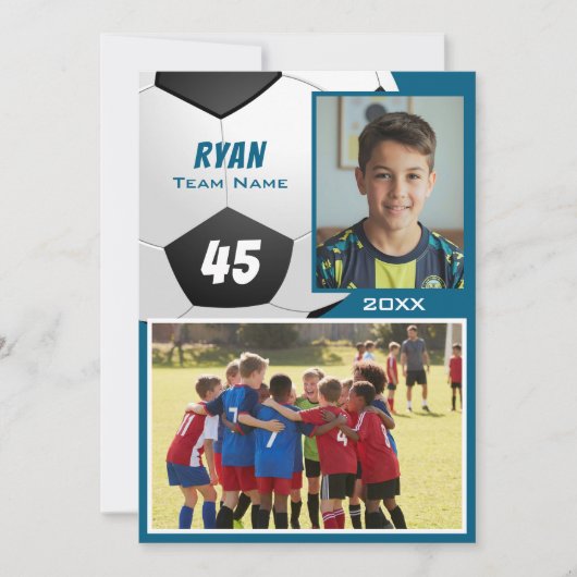 Soccer Football Player 2 Photo Memory Mate (Voorkant)