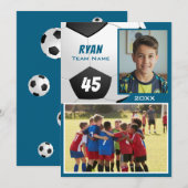 Soccer Football Player 2 Photo Memory Mate (Voorkant / Achterkant)