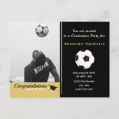 Soccer Football player afstuderen Foto party Briefkaart (Voorkant)