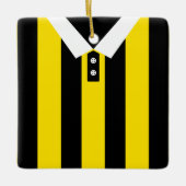 Soccer Football Rugby Jersey Name Number Sjabloon Keramisch Ornament (Voorkant)