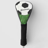 Soccer Football Sport gelanceerd Golfheadcover (Voorkant)