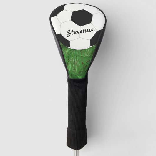 Soccer Football Sport gelanceerd Golfheadcover (Voorkant)