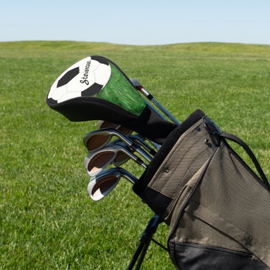 Soccer Football Sport gelanceerd Golfheadcover (Insitu)